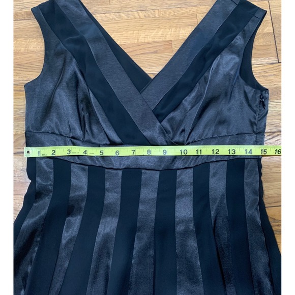 Adrianna Papell Petite Striped Fit Flare Midi Dress Formal Whimsigoth Classic-6P - Picture 7 of 8